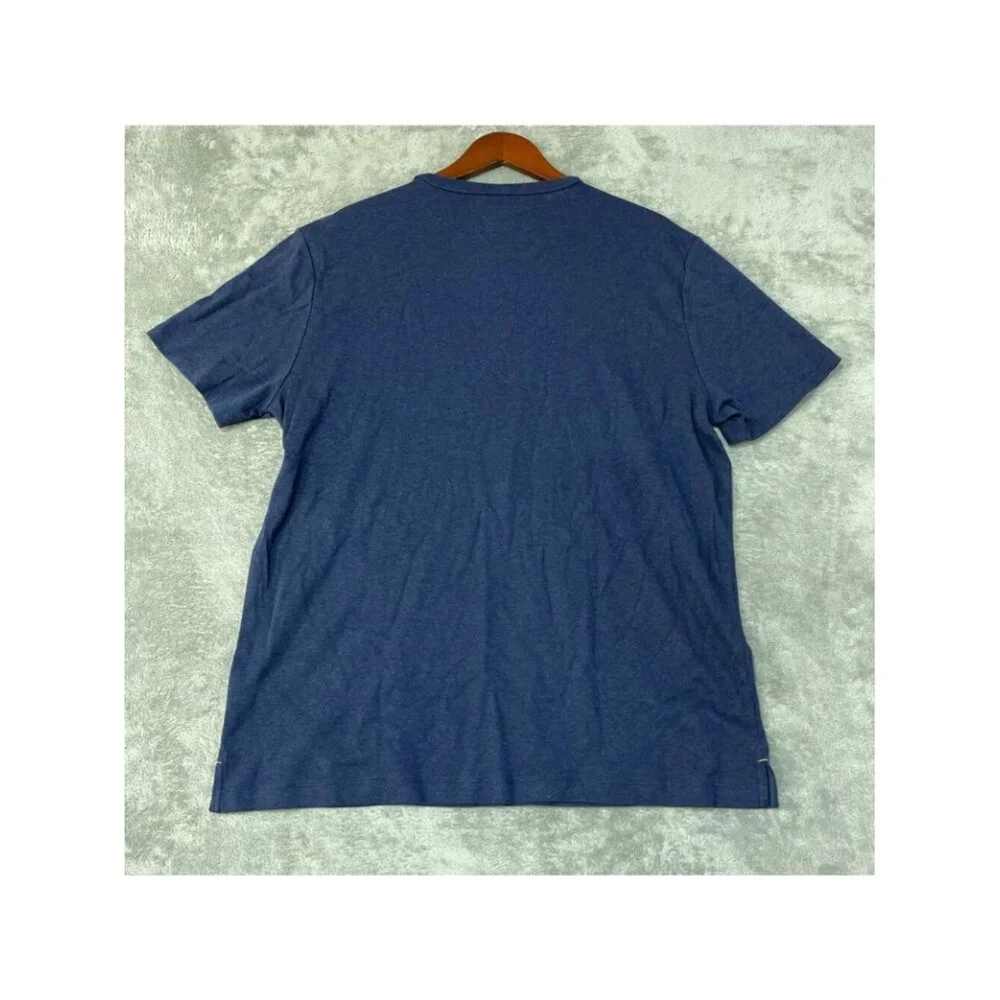 NWT Banana Republic Men's XL Blue Luxe Touch Tee T-Shirt 100% Cotton